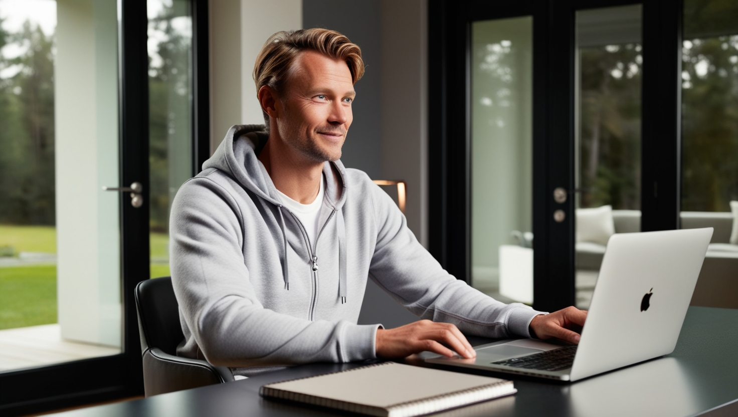 Leonardo_Phoenix_Create_an_image_of_a_Swedish_male_working_fro_2 trabajar desde casa / trabajo remoto / trabajo en línea / ganar dinero desde casa / trabajo / trabajos cerca de mí / trabajo remoto a tiempo parcial / trabajar desde casa a tiempo parcial / trabajos remotos cerca de mí / trabajar en casa / trabajar en casa / trabajo / trabajos a tiempo parcial